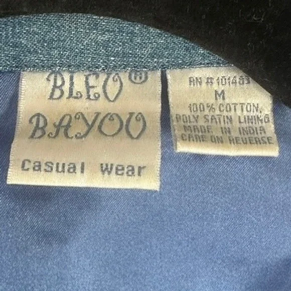 Patchwork Denim 100% Cotton Jacket Sz M Art to Wear Shabby Chic Hippie Bohemian - Picture 6 of 16